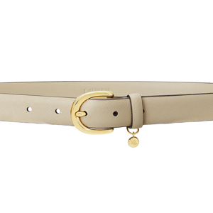 Lauren Ralph Lauren Charm Crosshatch Leather Belt